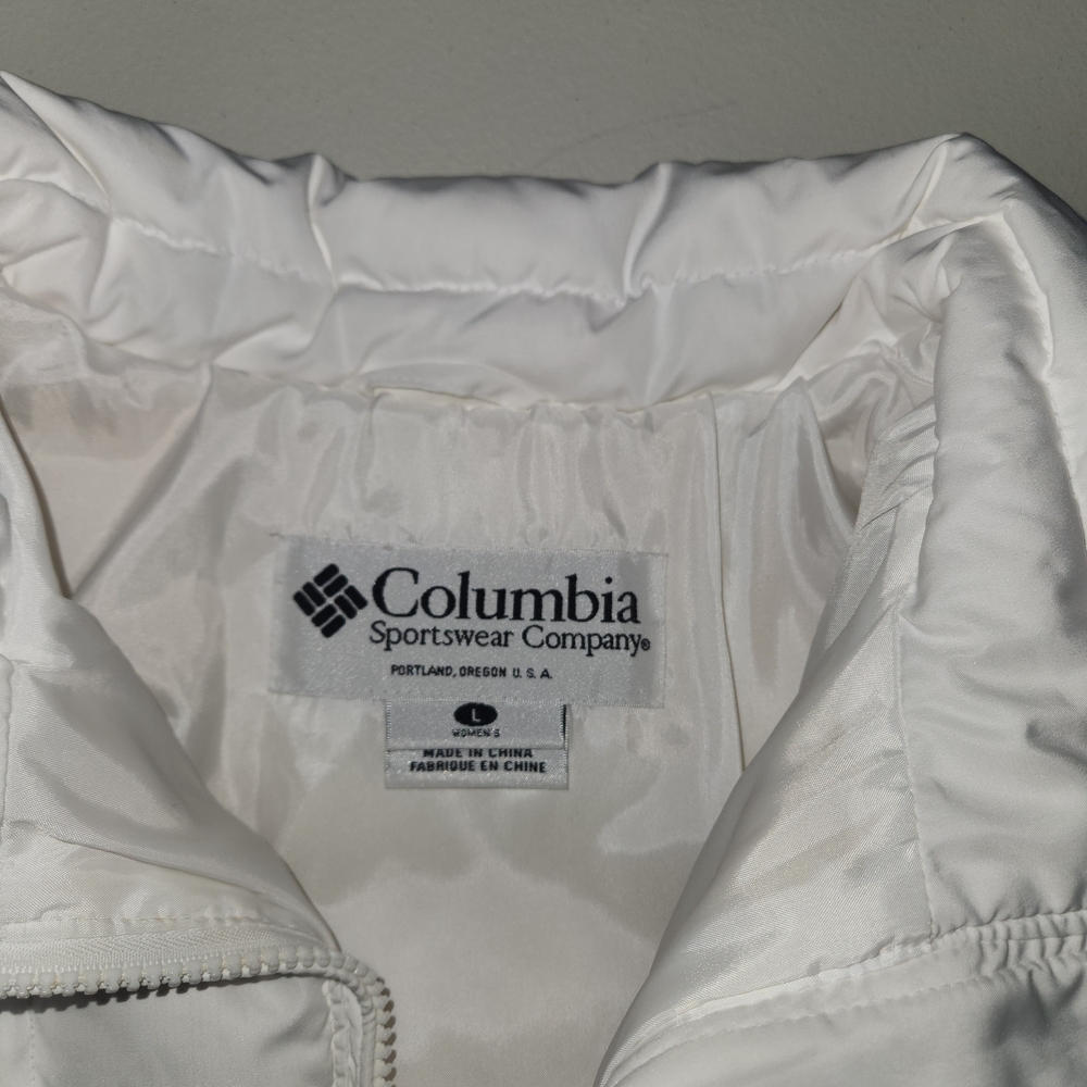 Columbia Women's White Puffer Jacket Size L - Picture 7 of 8